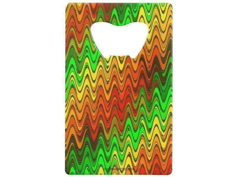 Credit Card Bottle Openers-WAVY #2 Credit Card Bottle Openers-from COLORADDICTED.COM-
