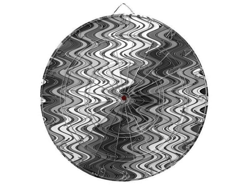 Dartboards-WAVY #2 Dartboards (includes 6 Darts)-Grays &amp; White-from COLORADDICTED.COM-