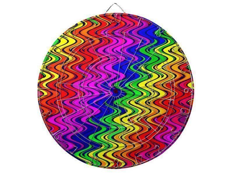 Dartboards-WAVY #2 Dartboards (includes 6 Darts)-Multicolor Bright-from COLORADDICTED.COM-