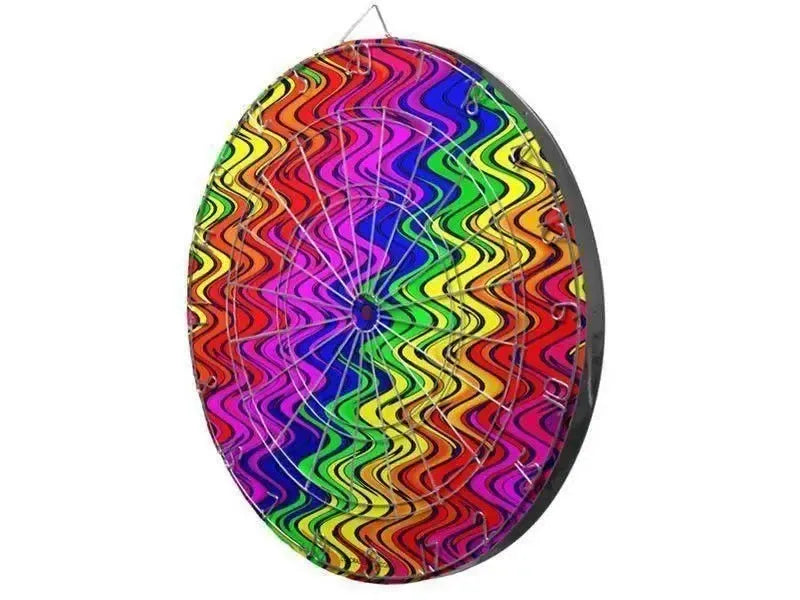 Dartboards-WAVY #2 Dartboards (includes 6 Darts)-Multicolor Bright-from COLORADDICTED.COM-