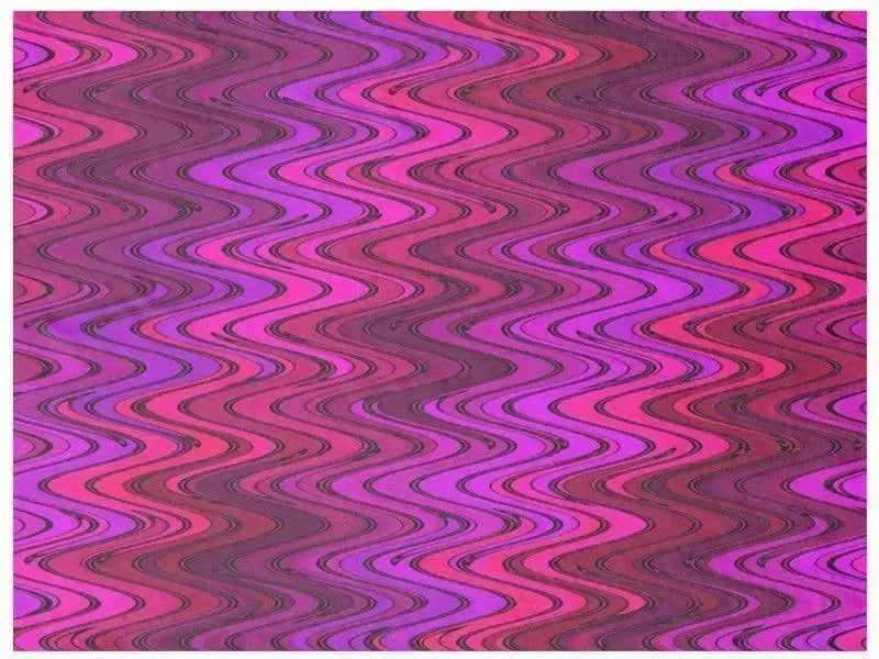 Fleece Blankets-WAVY #2 Fleece Blankets-Purples, Fuchsias, Violets & Magentas-from COLORADDICTED.COM-