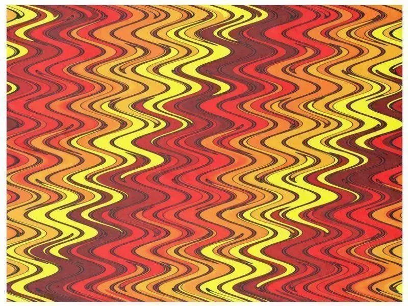 Fleece Blankets-WAVY #2 Fleece Blankets-Reds, Oranges & Yellows-from COLORADDICTED.COM-