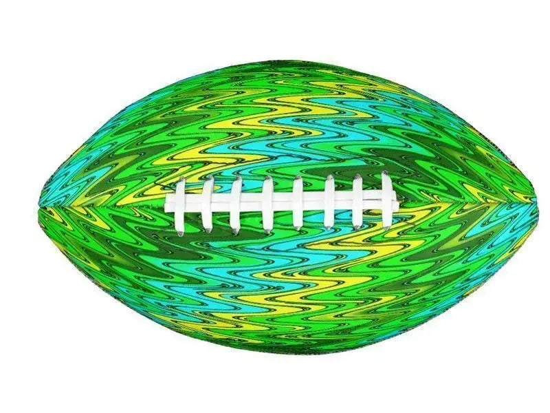 Footballs-WAVY #2 Footballs & Mini Footballs-Greens & Yellows & Light Blues-from COLORADDICTED.COM-