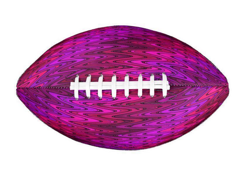 Footballs-WAVY #2 Footballs &amp; Mini Footballs-Purples &amp; Fuchsias &amp; Violets &amp; Magentas-from COLORADDICTED.COM-