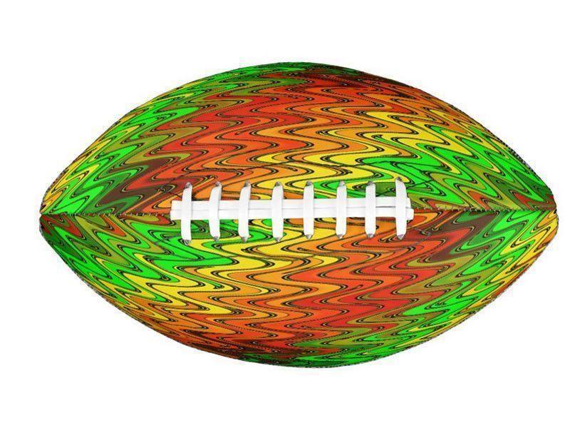 Footballs-WAVY #2 Footballs &amp; Mini Footballs-Reds &amp; Oranges &amp; Yellows &amp; Greens-from COLORADDICTED.COM-