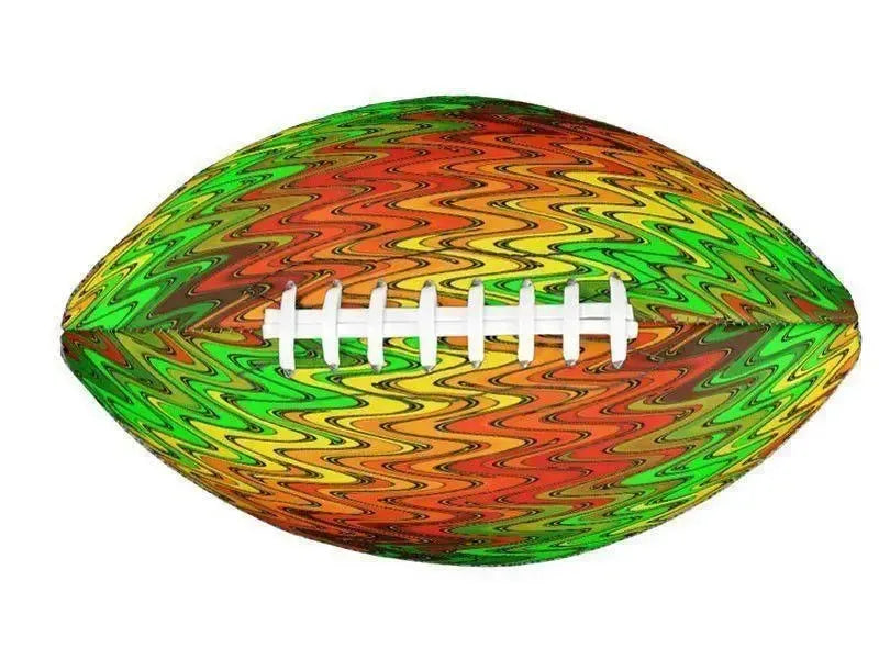Footballs-WAVY #2 Footballs & Mini Footballs-Reds & Oranges & Yellows & Greens-from COLORADDICTED.COM-