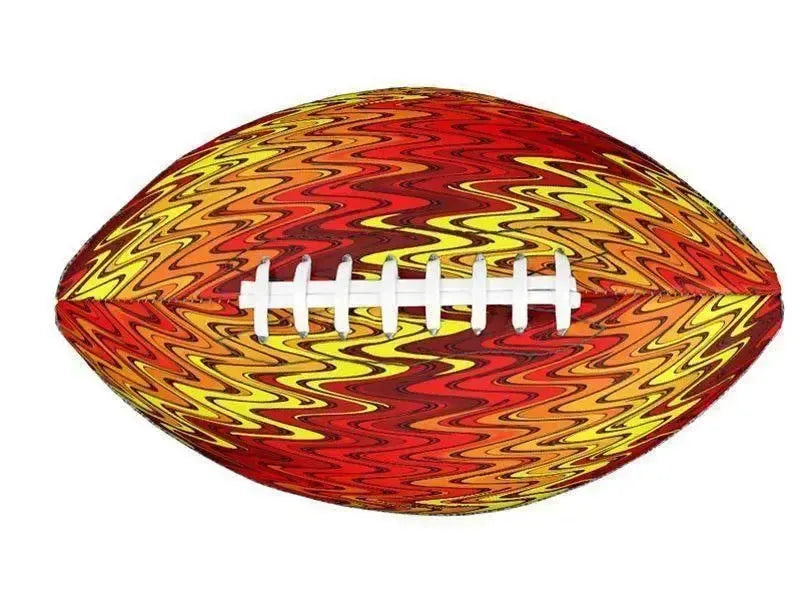 Footballs-WAVY #2 Footballs & Mini Footballs-Reds & Oranges & Yellows-from COLORADDICTED.COM-