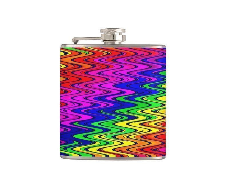 Hip Flasks-WAVY #2 Hip Flasks-Multicolor Bright-from COLORADDICTED.COM-