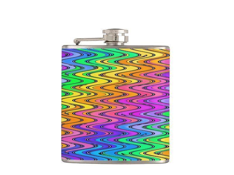 Hip Flasks-WAVY #2 Hip Flasks-Multicolor Light-from COLORADDICTED.COM-