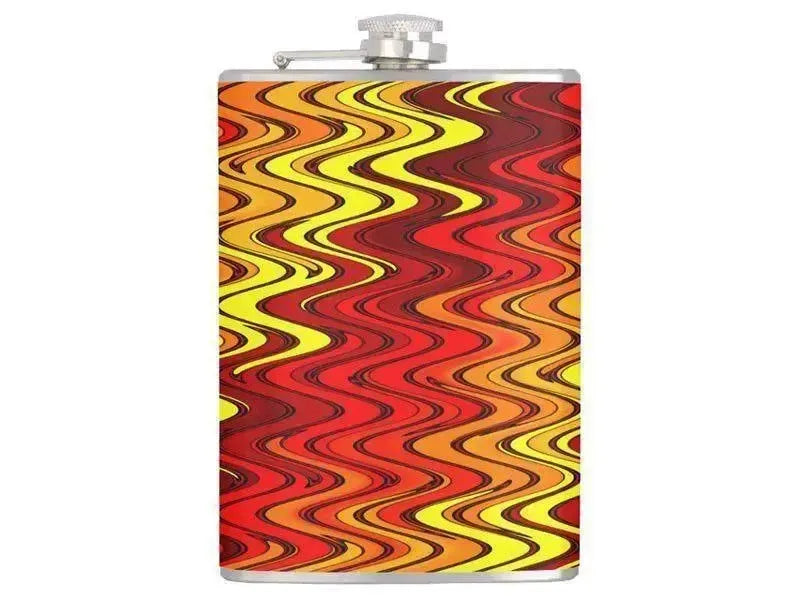 Hip Flasks-WAVY #2 Hip Flasks-Reds & Oranges & Yellows-from COLORADDICTED.COM-