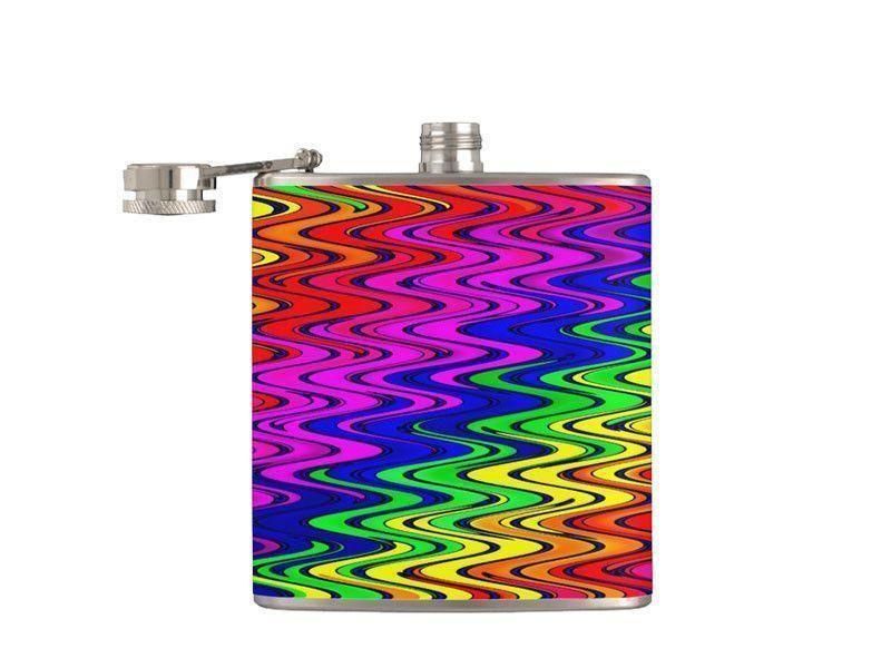 Hip Flasks-WAVY #2 Hip Flasks-Multicolor Bright-from COLORADDICTED.COM-