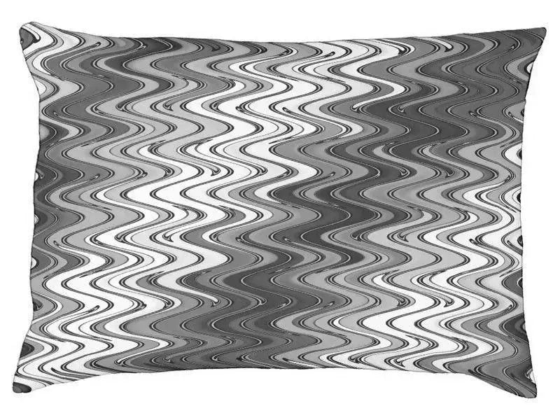 Dog Beds-WAVY #2 Indoor/Outdoor Dog Beds-Grays & White-from COLORADDICTED.COM-