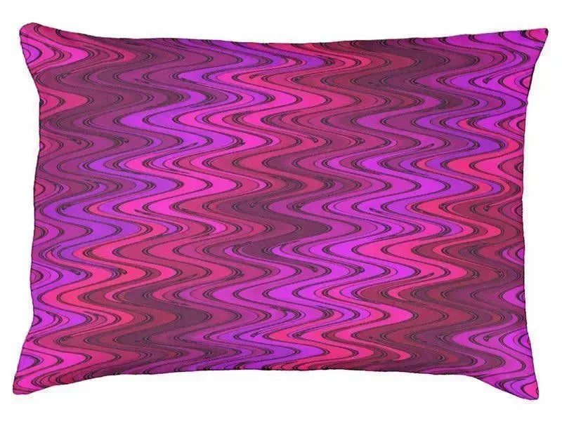 Dog Beds-WAVY #2 Indoor/Outdoor Dog Beds-Purples, Fuchsias, Violets & Magentas-from COLORADDICTED.COM-