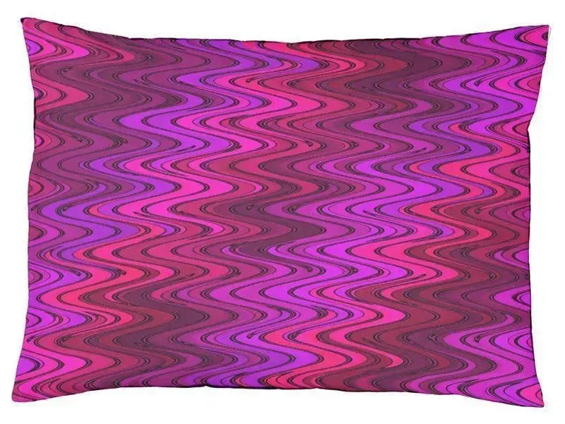 Dog Beds-WAVY #2 Indoor/Outdoor Dog Beds-Purples, Fuchsias, Violets & Magentas-from COLORADDICTED.COM-