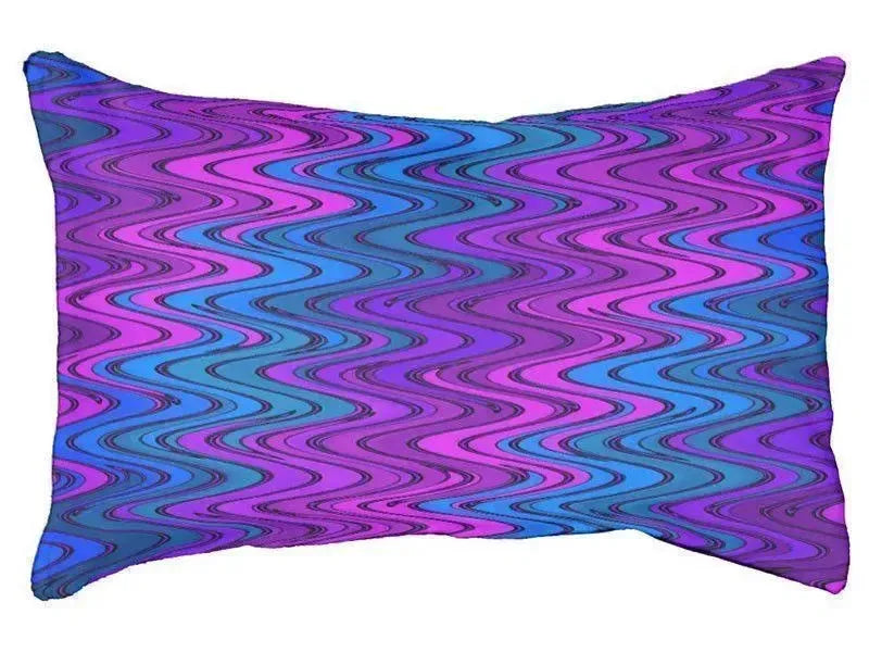 Dog Beds-WAVY #2 Indoor/Outdoor Dog Beds-Purples, Violets & Turquoises-from COLORADDICTED.COM-
