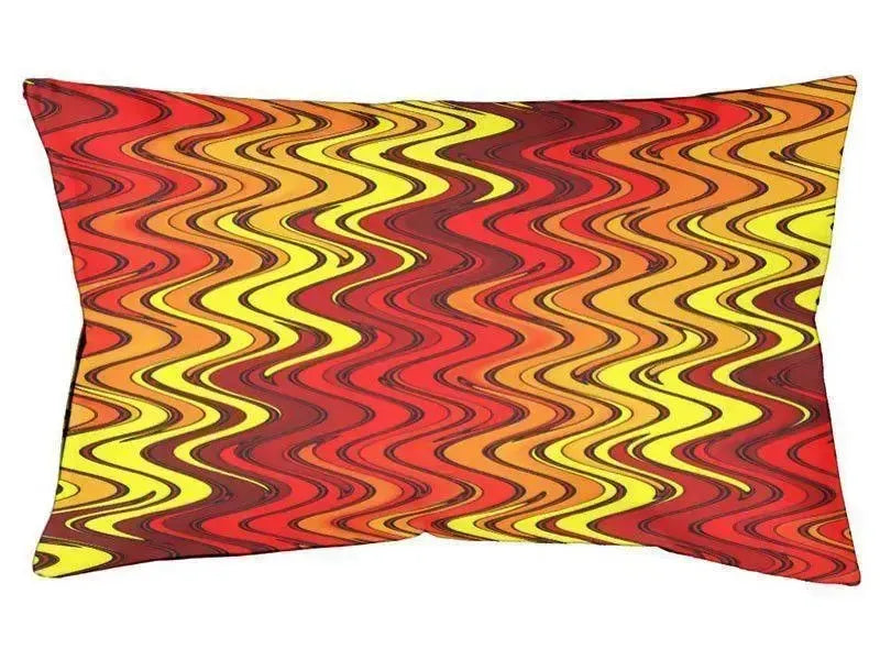 Dog Beds-WAVY #2 Indoor/Outdoor Dog Beds-Reds, Oranges & Yellows-from COLORADDICTED.COM-