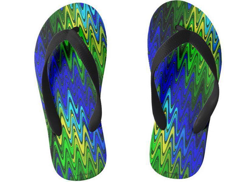 Kids Flip Flops-WAVY #2 Kids Flip Flops-Multicolor Light-from COLORADDICTED.COM-