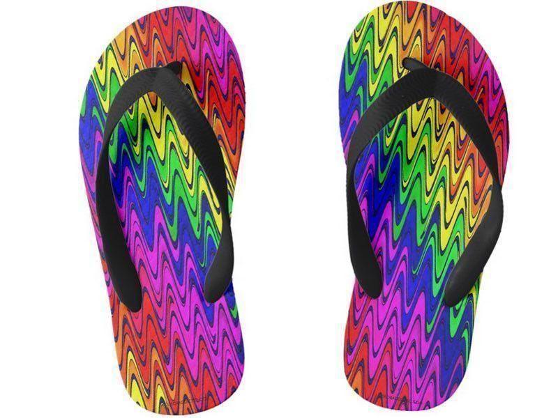 Kids Flip Flops-WAVY #2 Kids Flip Flops-Multicolor Bright-from COLORADDICTED.COM-