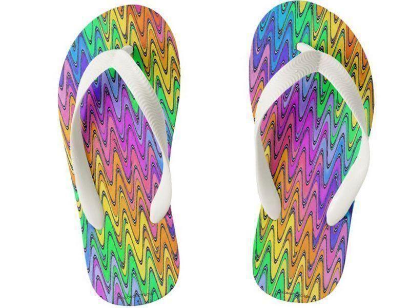 Kids Flip Flops-WAVY #2 Kids Flip Flops-Multicolor Light-from COLORADDICTED.COM-