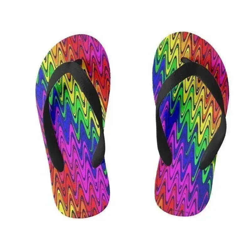 Kids Flip Flops-WAVY #2 Kids Flip Flops-from COLORADDICTED.COM-