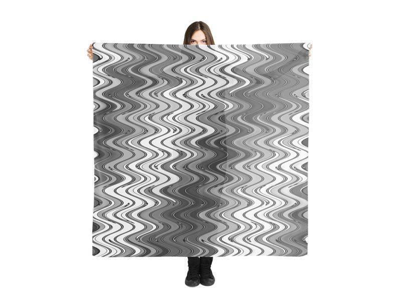 Large Square Scarves & Shawls-WAVY #2 Large Square Scarves & Shawls-from COLORADDICTED.COM-