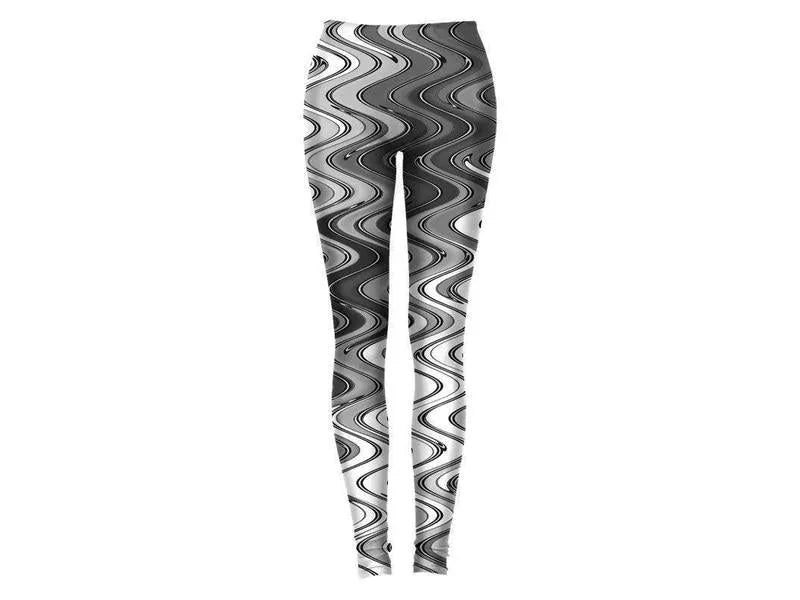Leggings-WAVY #2 Leggings-Grays & White-from COLORADDICTED.COM-