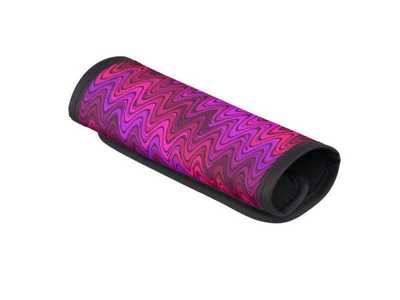 Luggage Handle Wraps-WAVY #2 Luggage Handle Wraps-Purples &amp; Fuchsias &amp; Violets &amp; Magentas-from COLORADDICTED.COM-