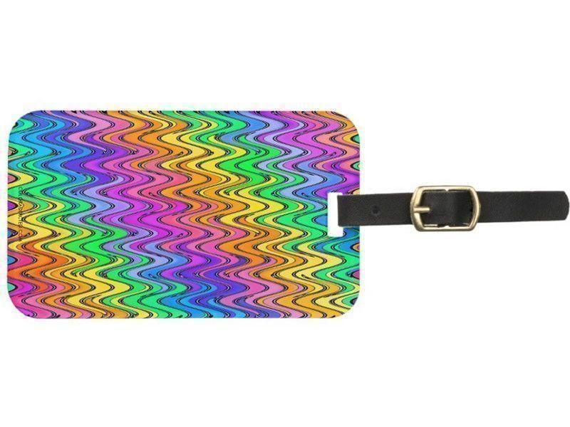 Luggage Tags-WAVY #2 Luggage Tags-Multicolor Light-from COLORADDICTED.COM-