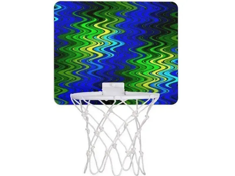 Mini Basketball Hoops-WAVY #2 Mini Basketball Hoops-Blues & Greens & Yellows-from COLORADDICTED.COM-