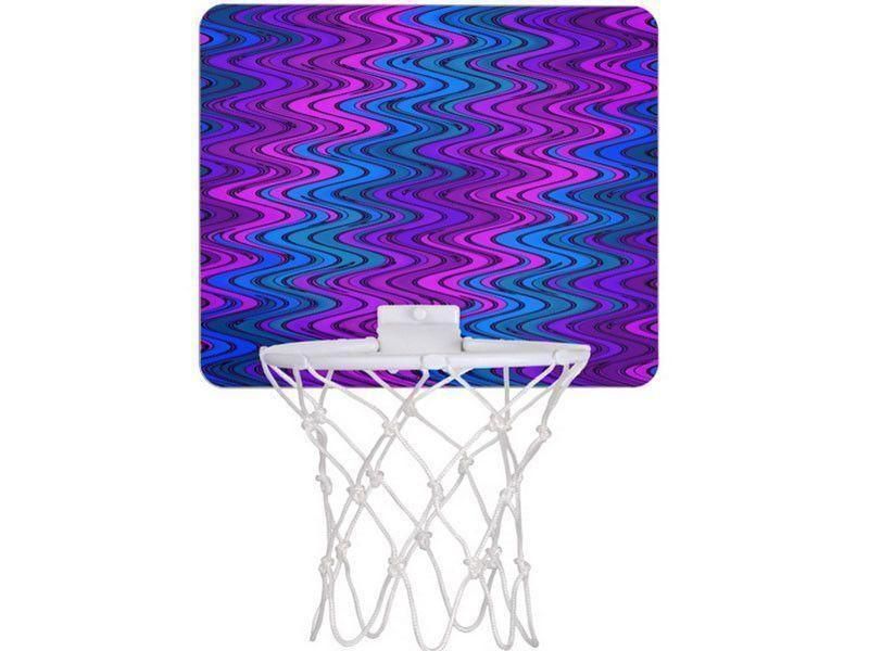 Mini Basketball Hoops-WAVY #2 Mini Basketball Hoops-Purples &amp; Violets &amp; Turquoises-from COLORADDICTED.COM-