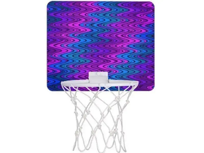 Mini Basketball Hoops-WAVY #2 Mini Basketball Hoops-Purples & Violets & Turquoises-from COLORADDICTED.COM-