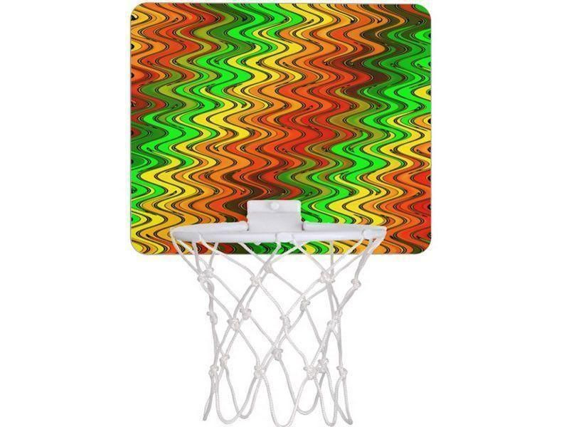 Mini Basketball Hoops-WAVY #2 Mini Basketball Hoops-Reds &amp; Oranges &amp; Yellows &amp; Greens-from COLORADDICTED.COM-