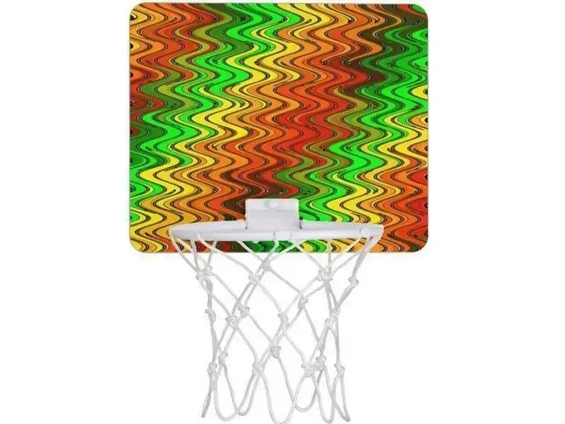 Mini Basketball Hoops-WAVY #2 Mini Basketball Hoops-Reds & Oranges & Yellows & Greens-from COLORADDICTED.COM-