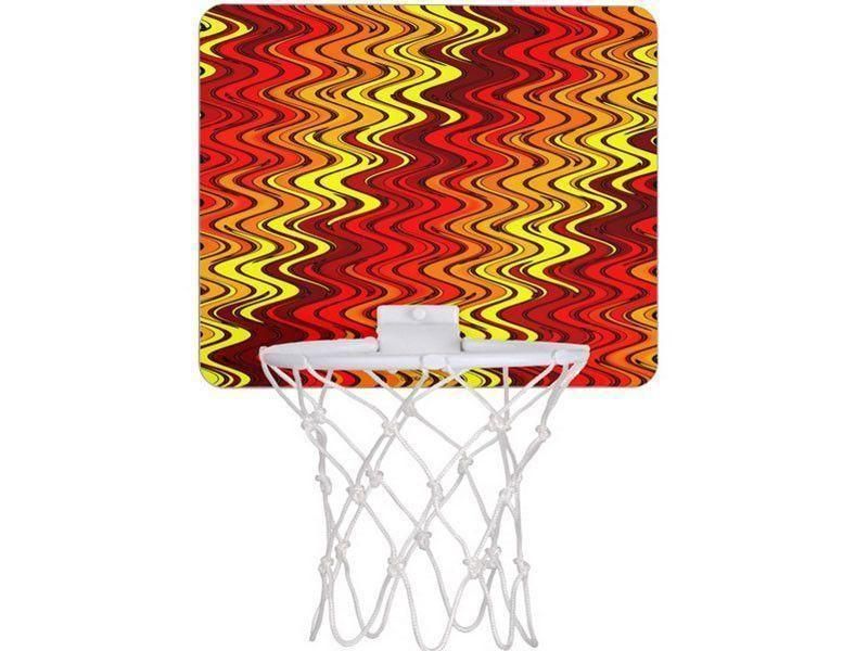 Mini Basketball Hoops-WAVY #2 Mini Basketball Hoops-Reds &amp; Oranges &amp; Yellows-from COLORADDICTED.COM-