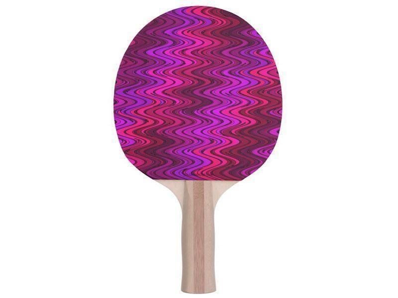 Ping Pong Paddles-WAVY #2 Ping Pong Paddles-Purples &amp; Fuchsias &amp; Violets &amp; Magentas-from COLORADDICTED.COM-