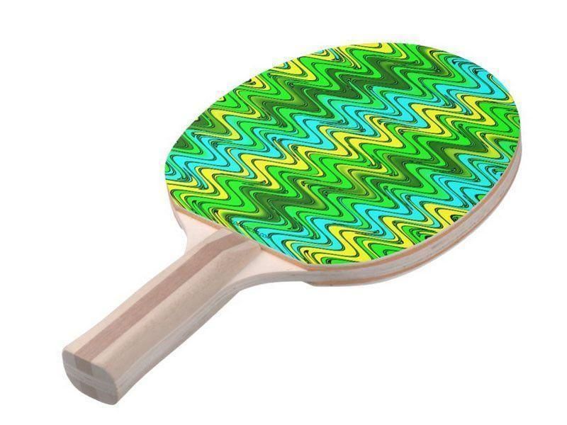 Ping Pong Paddles-WAVY #2 Ping Pong Paddles-from COLORADDICTED.COM-