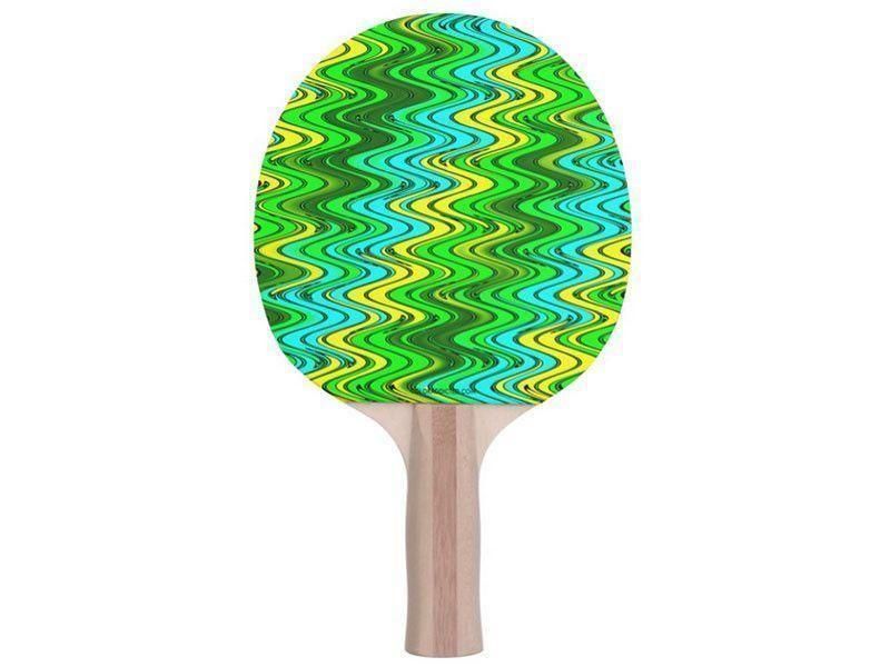 Ping Pong Paddles-WAVY #2 Ping Pong Paddles-from COLORADDICTED.COM-