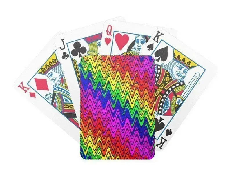 Playing Cards-WAVY #2 Premium Bicycle® Playing Cards-Multicolor Bright-from COLORADDICTED.COM-