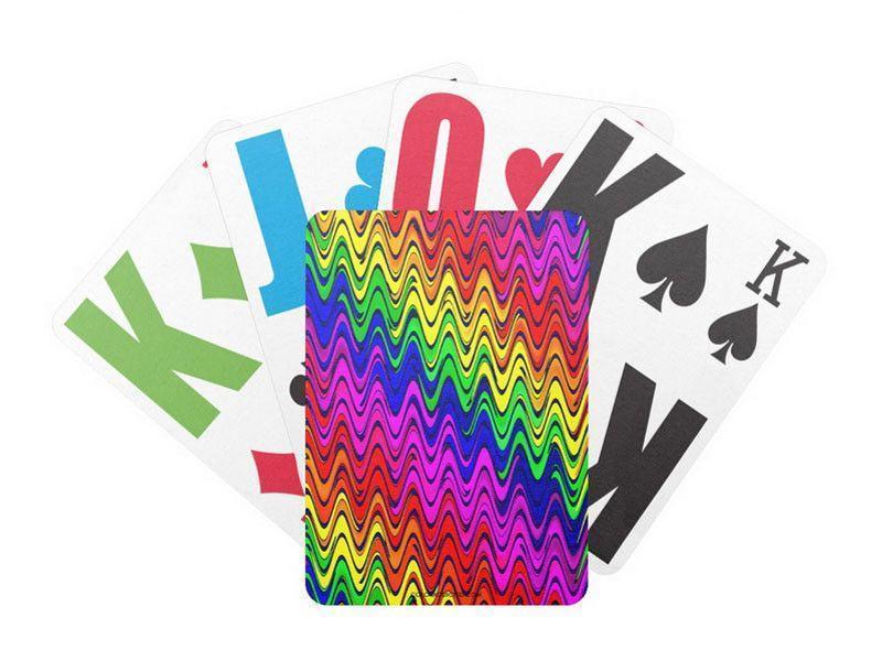 Playing Cards-WAVY #2 Premium Bicycle® E-Z See® LoVision® Playing Cards for visually impaired players-Multicolor Bright-from COLORADDICTED.COM-