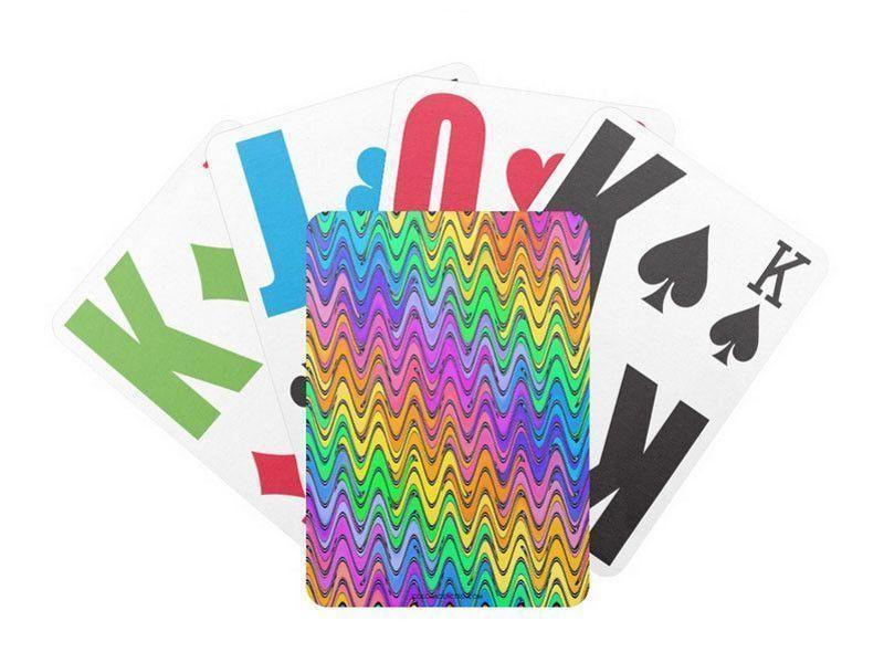 Playing Cards-WAVY #2 Premium Bicycle® E-Z See® LoVision® Playing Cards for visually impaired players-Multicolor Light-from COLORADDICTED.COM-