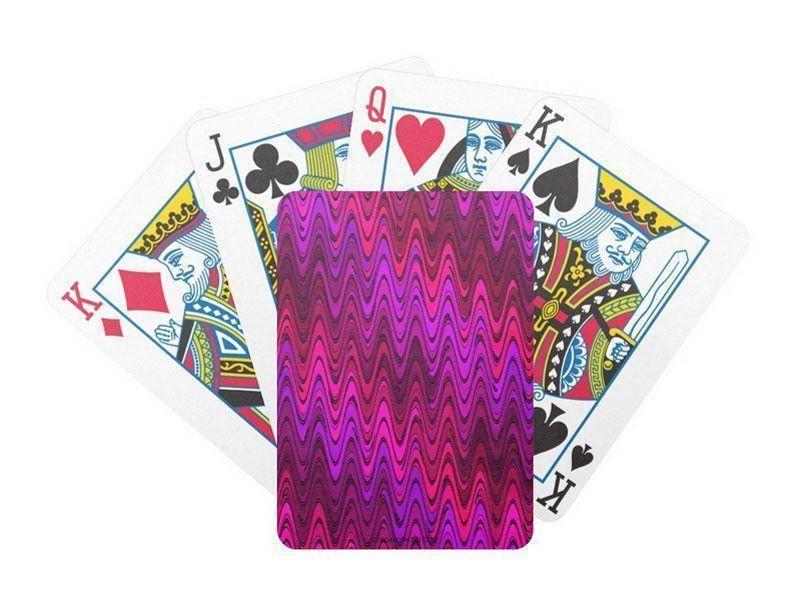 Playing Cards-WAVY #2 Premium Bicycle® Playing Cards-Purples &amp; Fuchsias &amp; Violets &amp; Magentas-from COLORADDICTED.COM-