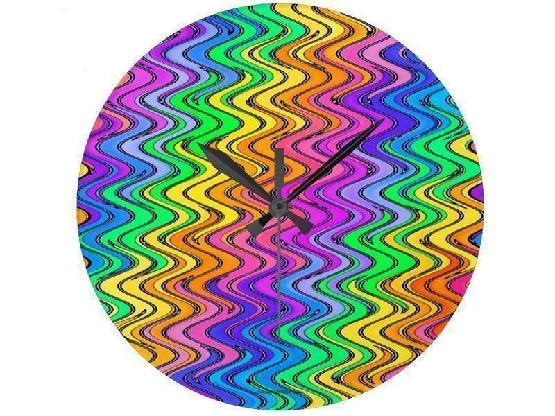 Wall Clocks-WAVY #2 Round Wall Clocks-Multicolor Light-from COLORADDICTED.COM-