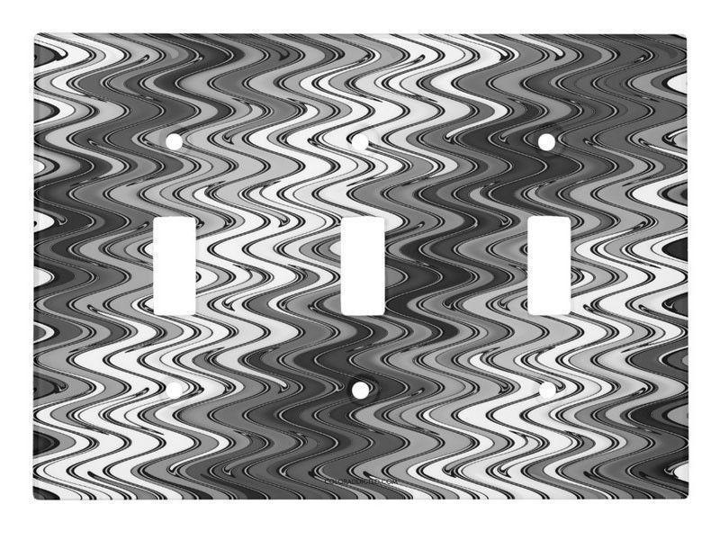 Toggle Light Switch Covers-WAVY #2 Single, Double & Triple-Toggle Light Switch Covers-from COLORADDICTED.COM-