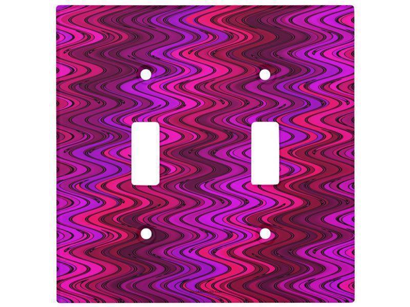 Toggle Light Switch Covers-WAVY #2 Single, Double & Triple-Toggle Light Switch Covers-from COLORADDICTED.COM-