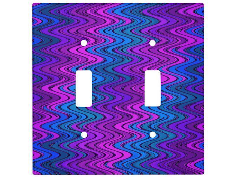 Toggle Light Switch Covers-WAVY #2 Single, Double & Triple-Toggle Light Switch Covers-from COLORADDICTED.COM-