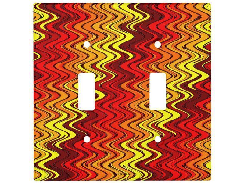 Toggle Light Switch Covers-WAVY #2 Single, Double & Triple-Toggle Light Switch Covers-from COLORADDICTED.COM-