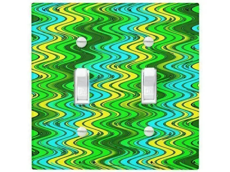 Toggle Light Switch Covers-WAVY #2 Single, Double & Triple-Toggle Light Switch Covers-from COLORADDICTED.COM-