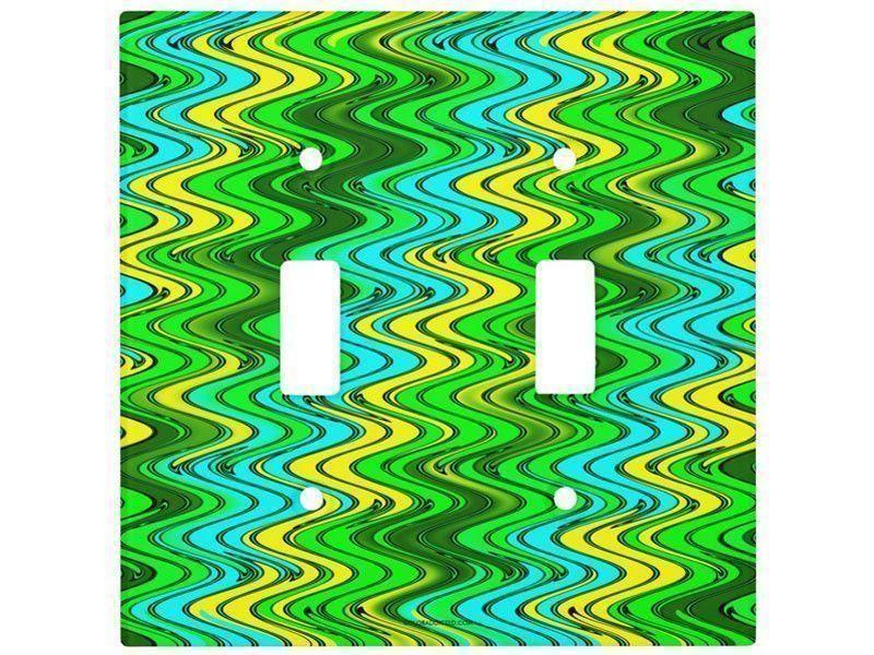 Toggle Light Switch Covers-WAVY #2 Single, Double & Triple-Toggle Light Switch Covers-from COLORADDICTED.COM-