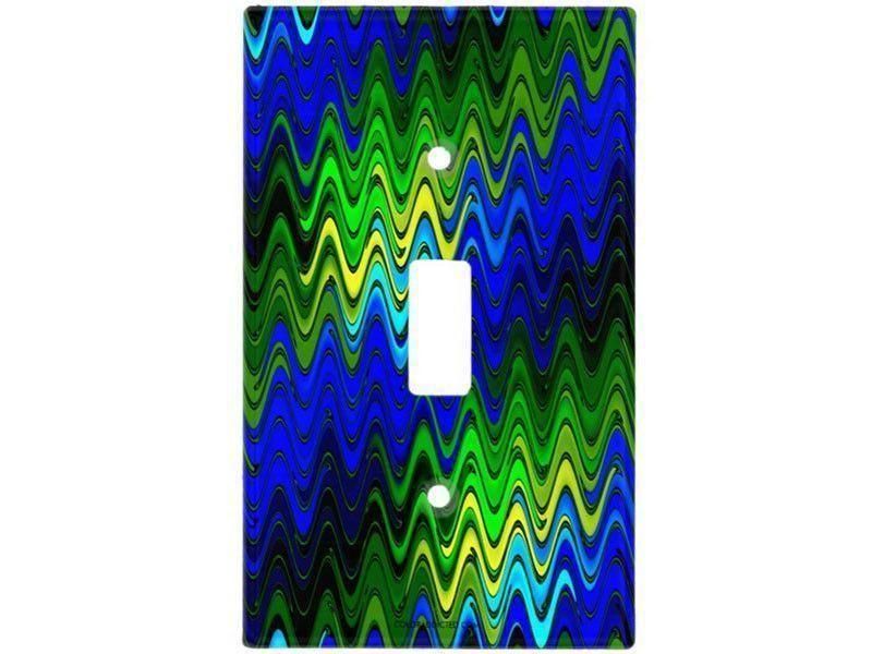Toggle Light Switch Covers-WAVY #2 Single, Double & Triple-Toggle Light Switch Covers-from COLORADDICTED.COM-