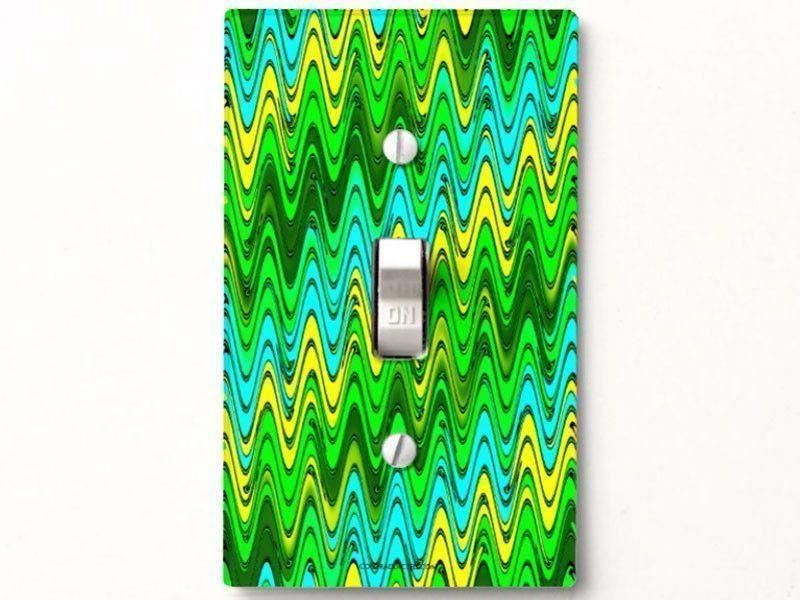 Light Switch Covers-WAVY #2 Single, Double &amp; Triple-Toggle Light Switch Covers-from COLORADDICTED.COM-